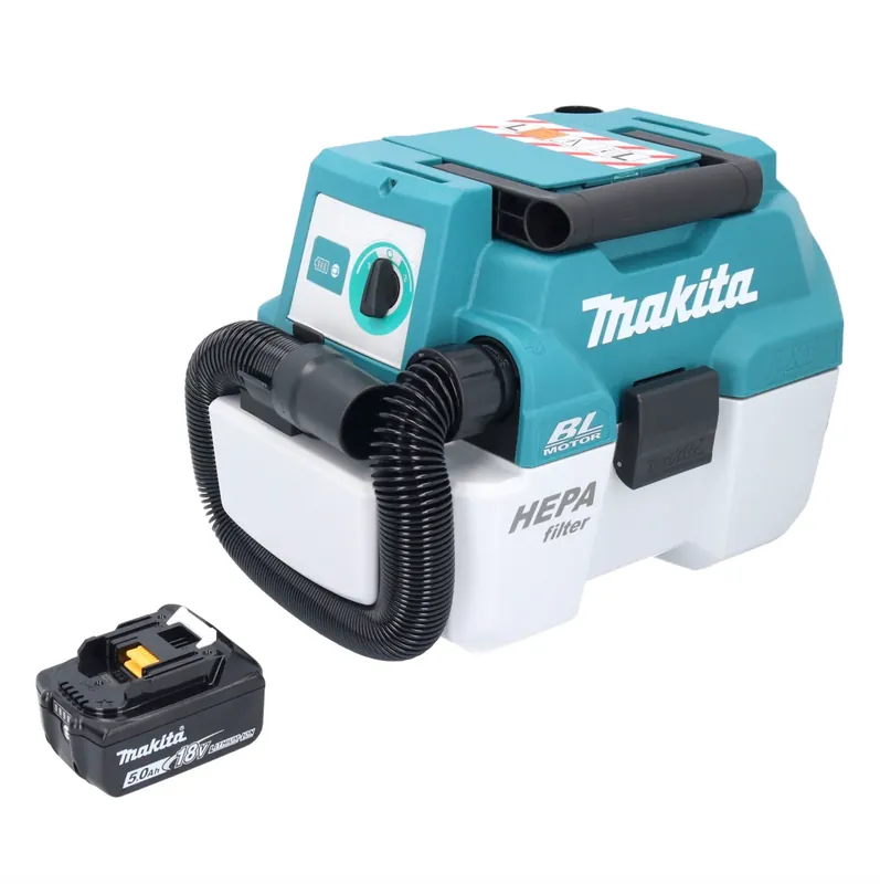 Makita DVC 750 LT1 Akku Staubsauger LXT 18 V 67 mbar 7,5 l Brushless + 1x Akku 5,0 Ah - ohne Ladegerät Meistverkauft