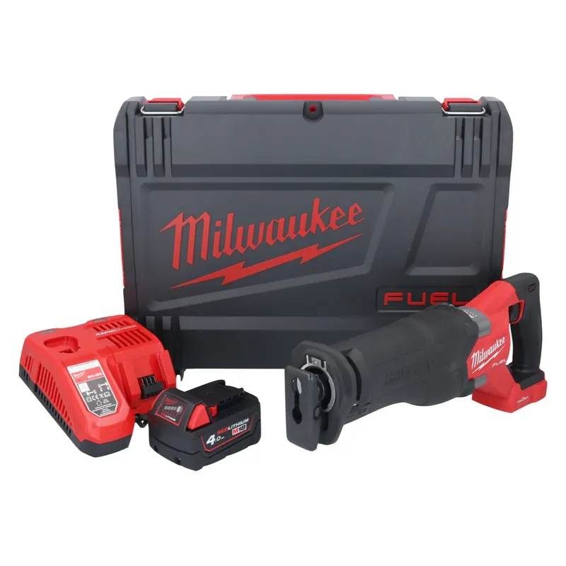 Milwaukee M18 ONEFSZ-401X Akku Recipro Säbelsäge 18 V Brushless + 1x Akku 4,0 Ah + Ladegerät + HD Box Nur Für Kurze Zeit