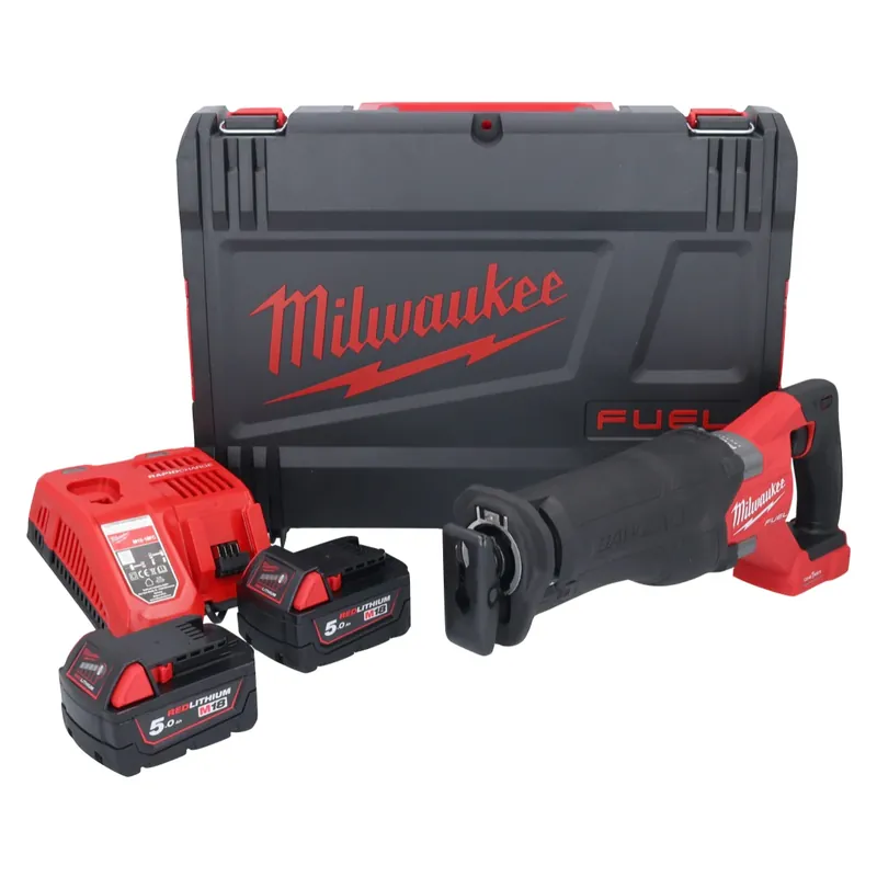 Milwaukee M18 ONEFSZ-502X Akku Recipro Säbelsäge 18 V Brushless ( 4933478294 ) + 2x Akku 5,0 Ah + Ladegerät + HD Box Online Kaufen