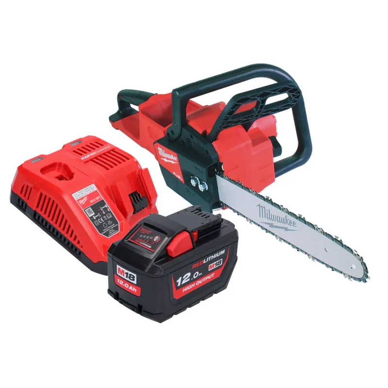 Milwaukee M18 FCHS35-121 Akku Kettensäge 18 V 35 cm 12,4 m/s ( 4933479899 )+ 1x Akku 12,0 Ah + Ladegerät Jetzt Kaufen