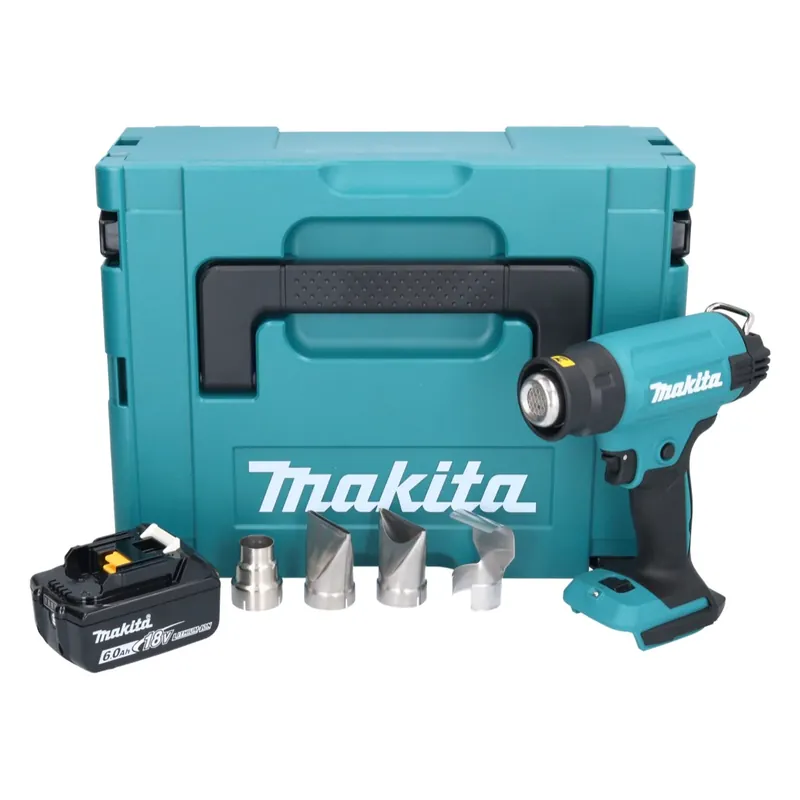 Online Kaufen Makita DHG 181 G1J Akku Heißluftgebläse 18 V 150 - 550°C + 1x Akku 6,0 Ah + Makpac - ohne Ladegerät