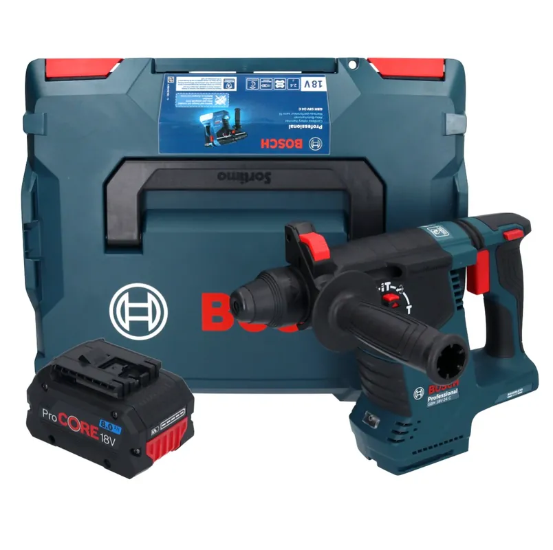Bosch GBH 18V-24 C Professional Akku Bohrhammer 18 V 2,4 J Brushless SDS plus + 1x ProCORE Akku 8,0 Ah + L-BOXX - ohne Ladegerät Bestpreis