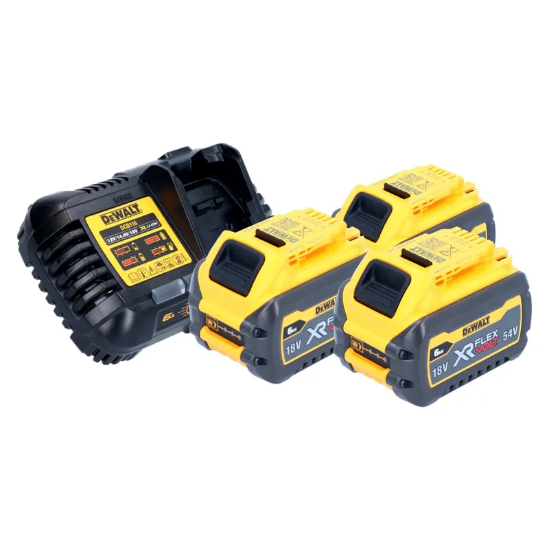 DeWalt Akku Starter Set 18 V 3x DCB 546 Akku 6,0 Ah + DCB 116 XR Schnell Ladegerät Sale