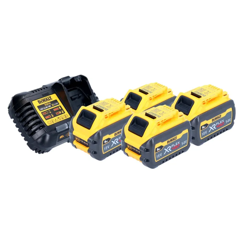 Expressversand DeWalt Akku Starter Set 18 V 4x DCB 546 Akku 6,0 Ah + DCB 116 XR Schnell Ladegerät