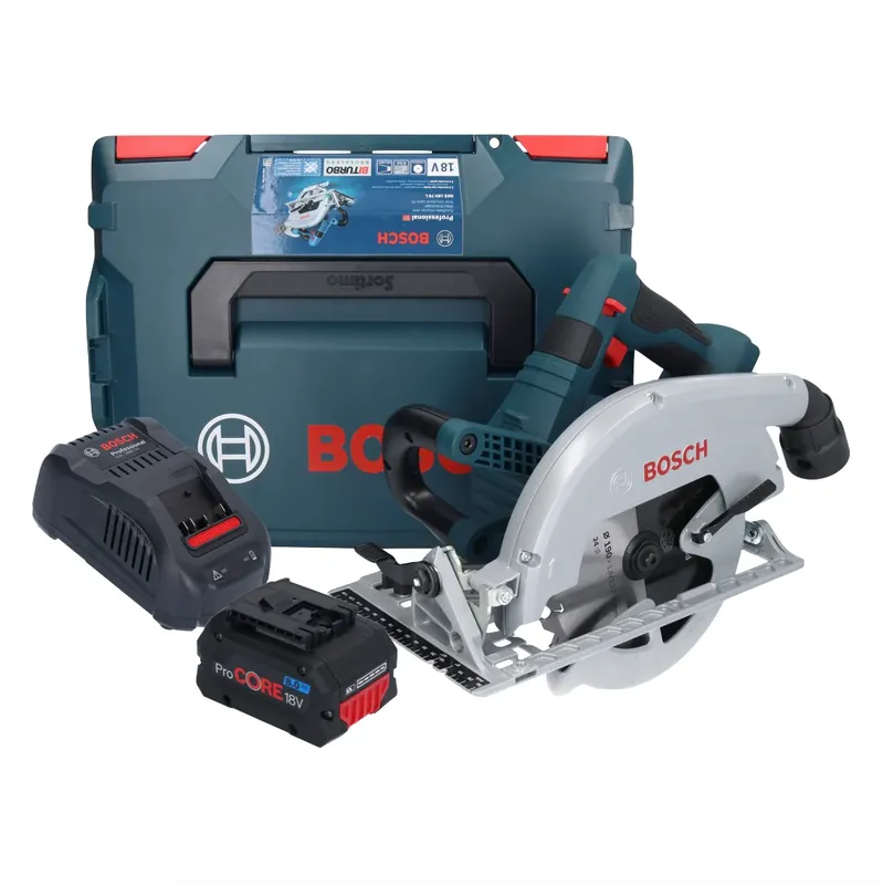 Highlight Bosch GKS 18V-70 L Akku Kreissäge 18 V Brushless 190 mm BITURBO + 1x ProCORE Akku 8,0 Ah + Ladegerät + L-Boxx
