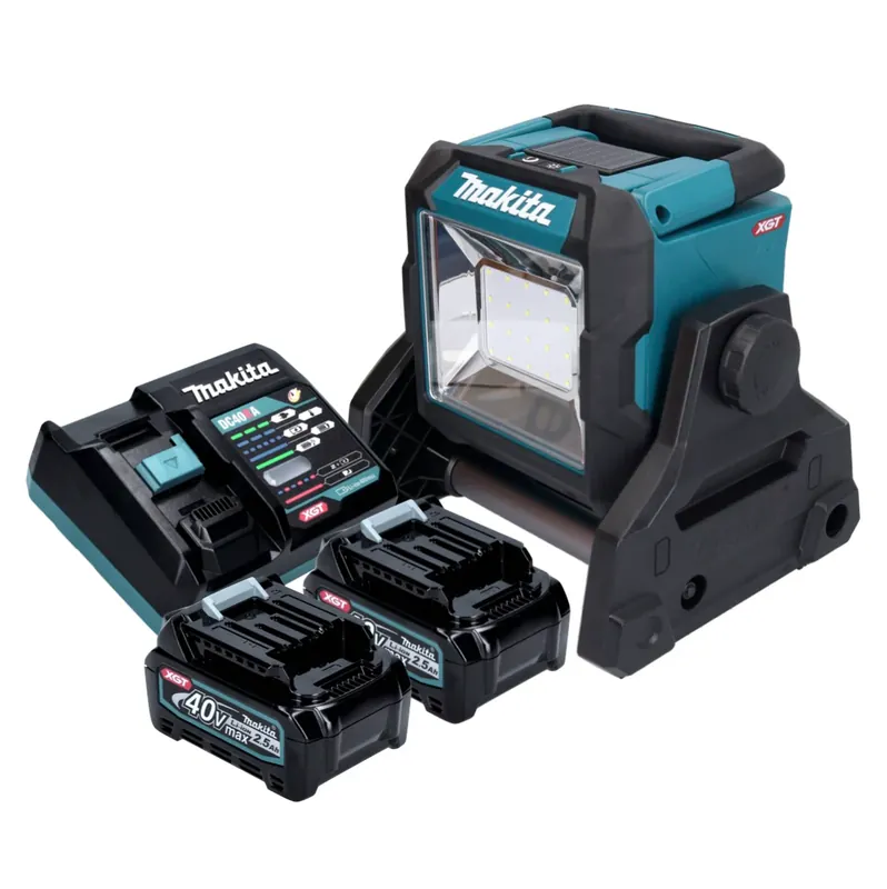 Bestpreis Makita ML003GD201 Akku LED Baustrahler 18 V / 40 V max. 1100 lm + 2x Akku 2,5 Ah + Ladegerät