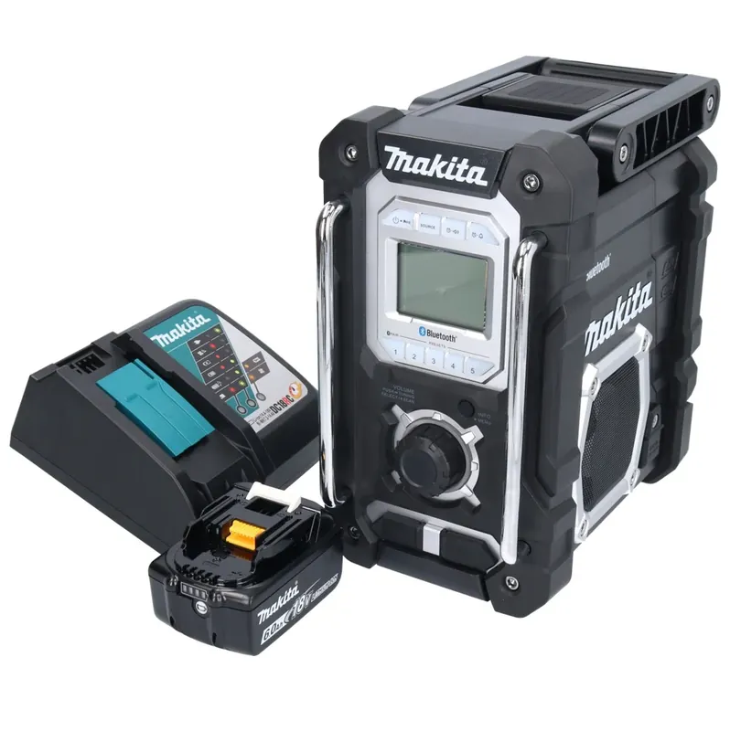 Echt Makita DMR 108 RG1 Akku Radio 10,8 V - 18 V Bluetooth IP64 + 1x Akku 6,0 Ah + Ladegerät