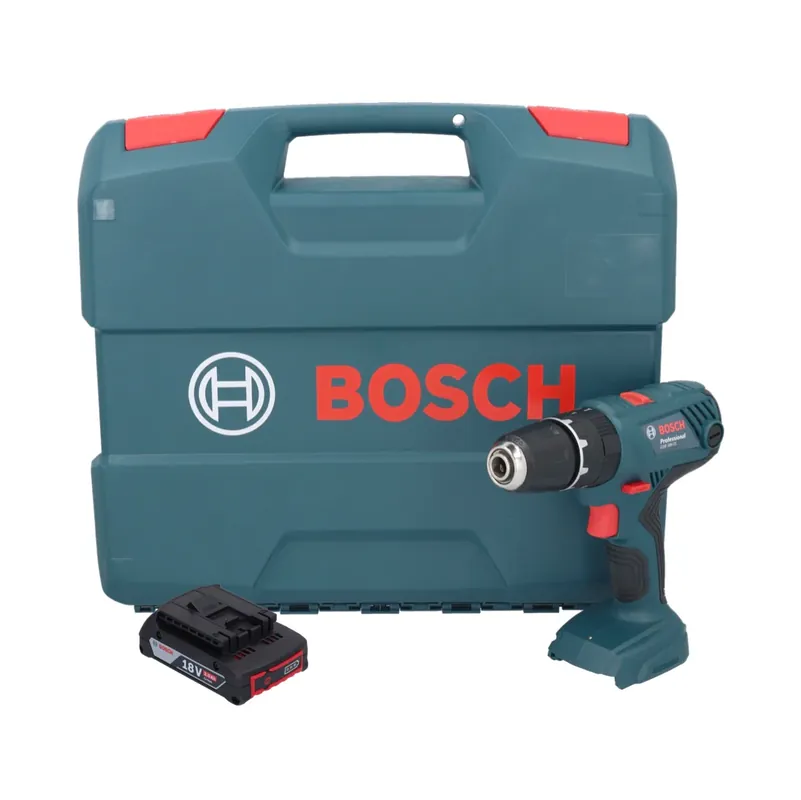 Zertifiziert Bosch GSB 18V-21 Akku Schlagbohrschrauber 18 V 55 Nm + 1x Akku 2,0 Ah + L-Case - ohne Ladegerät