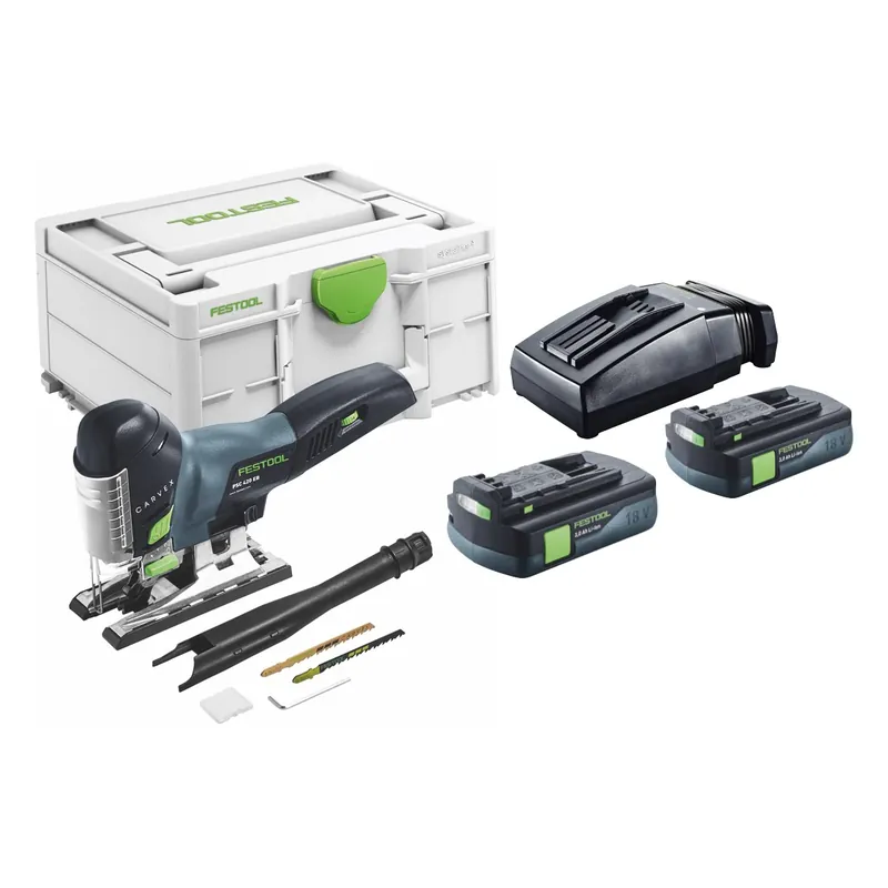 Aktuell Festool CARVEX PSC 420-Basic Akku Pendelstichsäge 18 V 120 mm Brushless + 2x Akku 3,0 Ah + Ladegerät + Systainer