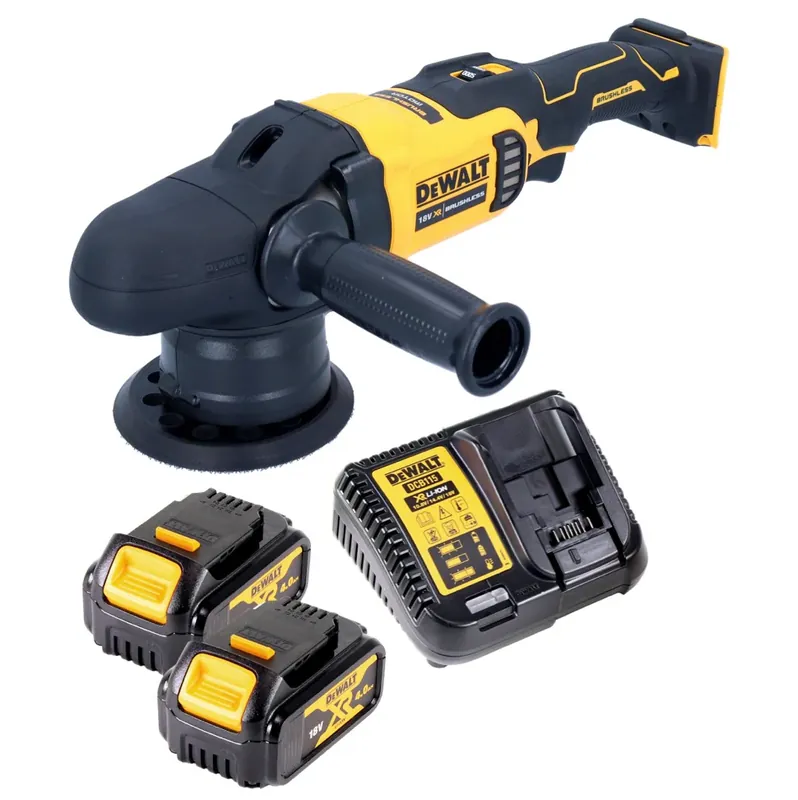 Knallerangebot DeWalt DCM 848 M2 Akku Exzenterpolierer 18 V 125 mm Brushless + 2x Akku 4,0 Ah + Ladegerät