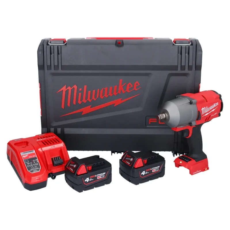 Meistverkauft Milwaukee M18 ONEFHIWF12-402X Akku Schlagschrauber 18 V 1356 Nm 1/2" Brushless + 2x Akku 4,0 Ah + Ladegerät + HD Box