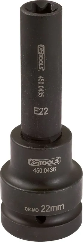 KS TOOLS 1" Kraft-Stecknuss E-Torx, lang, E24 ( 450.0484 ) Meistverkauft