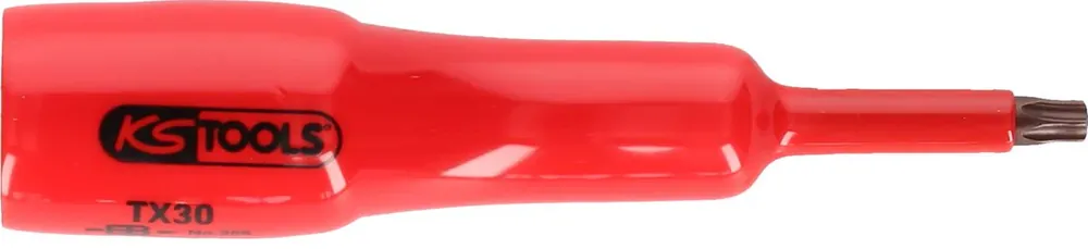 KS TOOLS 1/2" Bit-Stecknuss mit Schutzisolierung für Torx-Schrauben, T55, lang ( 117.2452 ) Markenware