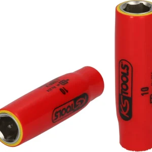 KS TOOLS 1/4" Stecknuss mit Schutzisolierung, 7mm, lang ( 117.2344 ) Neue Ware