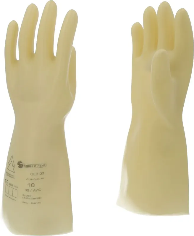 KS TOOLS Elektriker-Schutzhandschuh mit Schutzisolierung, Größe 10, Klasse 00, weiß ( 117.0048 ) Abverkauf