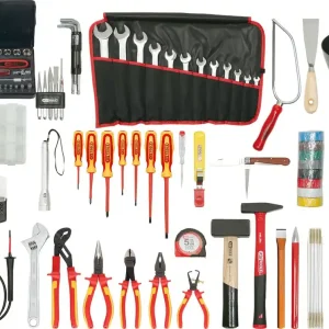 Saisonangebot KS TOOLS Premium Elektriker-Werkzeugkoffer, Nylontasche, 132-tlg ( 117.0190 )