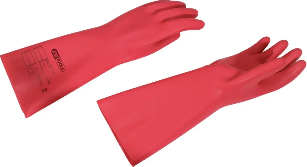 KS TOOLS Elektriker-Schutzhandschuh mit Schutzisolierung, Größe 9, rot ( 117.1756 ) Markenware