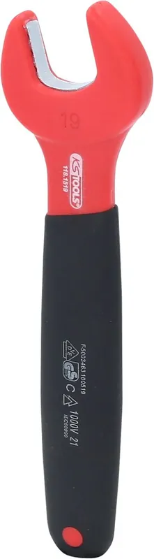 Schnäppchen KS TOOLS Isolierter Maulschlüssel, 19 mm ( 118.1519 )
