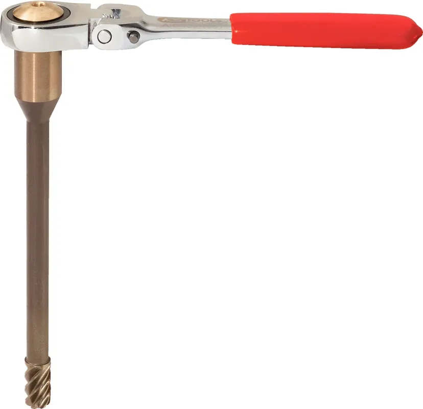 KS TOOLS Reibahle für ABS-Sensoren mit abwinkelbarer Knarre, Ø 10,0 mm ( 150.1981 ) Markenprodukt