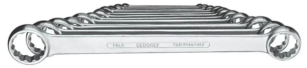 GEDORE Doppelringschlüsselsatz 4-120 12-teilig Schlüsselweite 6 - 32 mm ( 4000823092 ) Geprüft