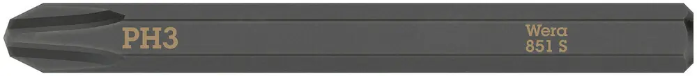 Finale Aktion WERA Bit 851 S PH 3 x 70 mm 1/4 ″ PH 3 Länge 70 mm ( 4000827259 )