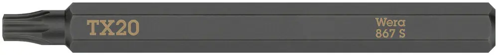 WERA Bit 867 S TORX 20 x 70 mm 1/4 ″ TORX 20 Länge 70 mm ( 4000827264 ) Billig