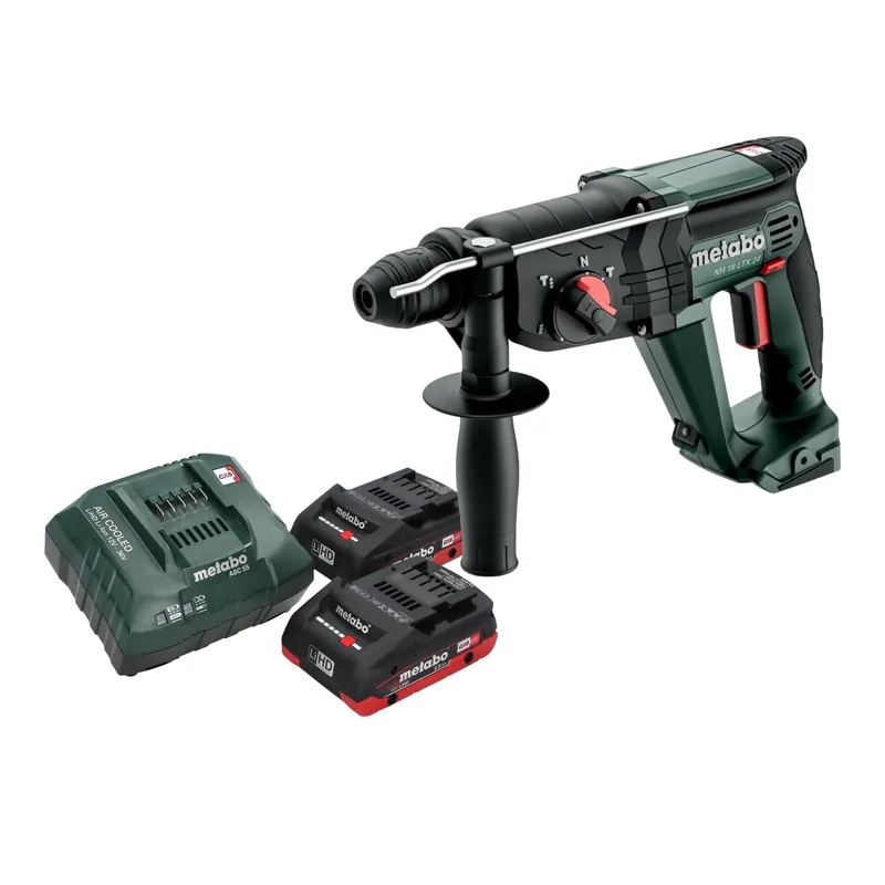 Metabo KH 18 LTX 24 Akku Kombihammer 18 V 2,1 J SDS Plus + 2x LiHD Akku 4,0 Ah + Ladegerät Finale Aktion