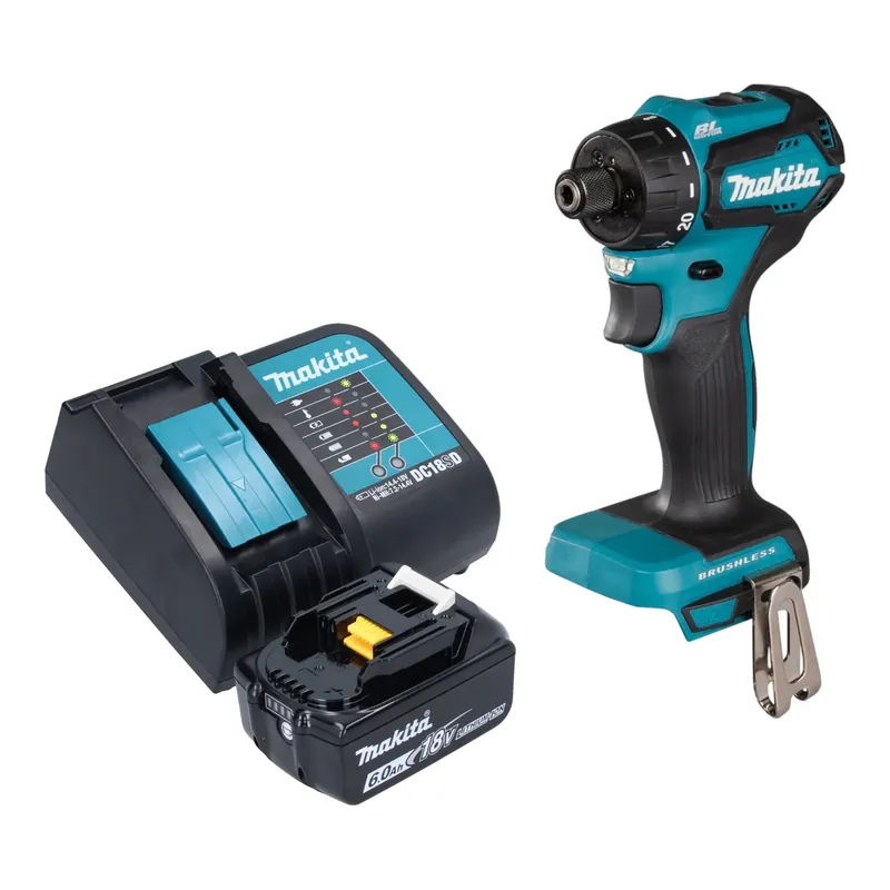 Makita DDF 083 SG1 Akku Bohrschrauber 18 V 40 Nm 1/4'' Brushless + 1x Akku 6,0 Ah + Ladegerät Preis Gesenkt