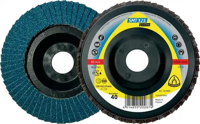 Direkt Vom Hersteller KLINGSPOR Fächerscheibe SMT 325 Extra Ø 115 mm Körnung 60 gerade ( 4000842814 )
