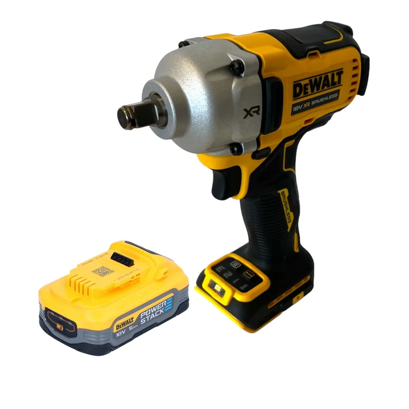 Must-Have DeWalt DCF 891 N Akku Schlagschrauber 18 V 1084 Nm 1/2" Brushless + 1x Powerstack Akku 5,0 Ah - ohne Ladegerät