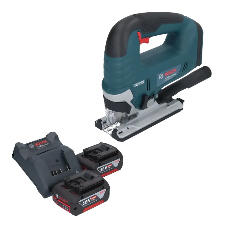 Bosch GST 18V-125 B Professional Akku Stichsäge 18 V 125 mm Brushless + 2x Akku 4,0 Ah + Ladegerät Schnäppchen