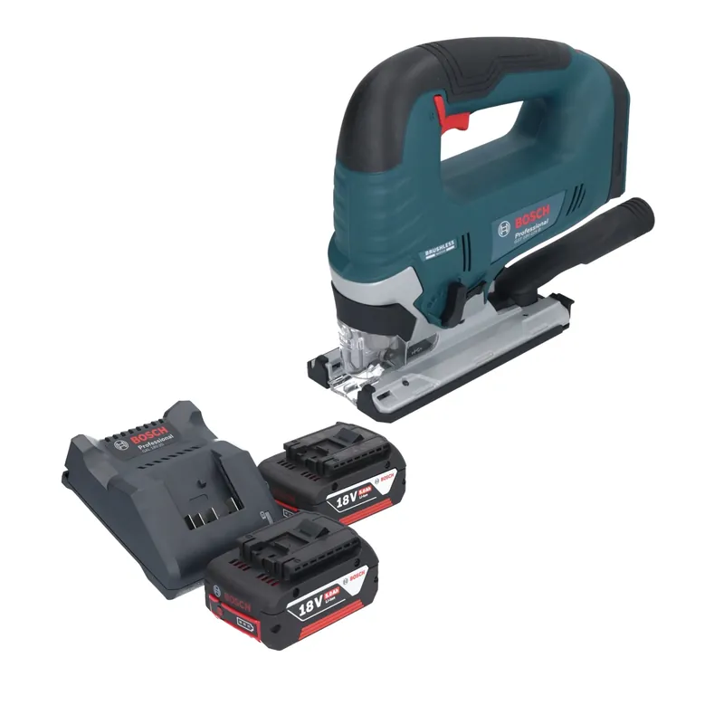 Bosch GST 18V-125 B Professional Akku Stichsäge 18 V 125 mm Brushless + 2x Akku 5,0 Ah + Ladegerät Knallerangebot
