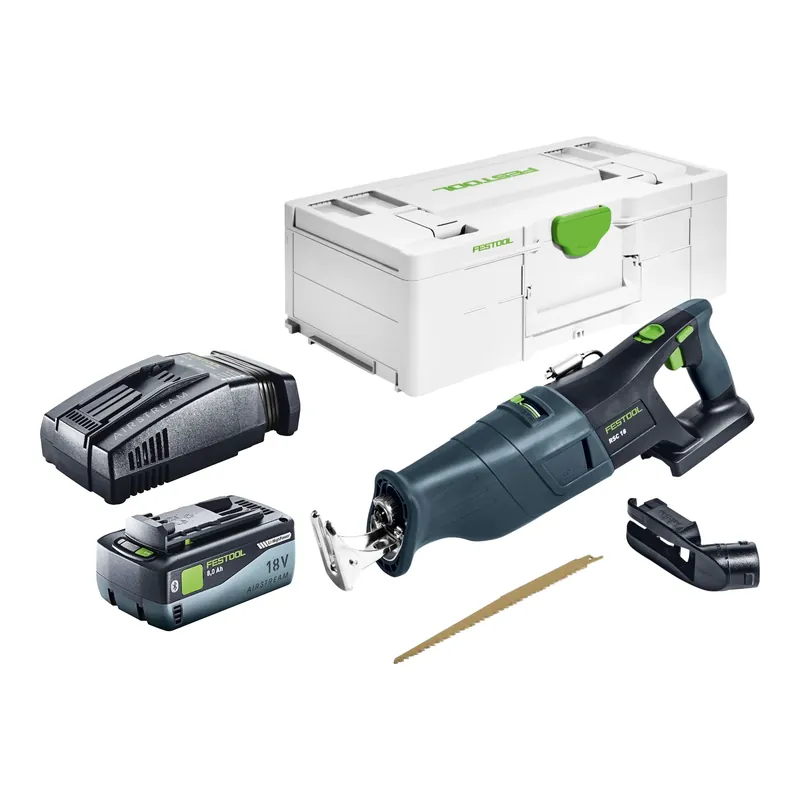 Festool RSC 18 EB-Basic Akku Säbelsäge 18 V Brushless + 1x Akku 8,0 Ah + Schnellladegerät + Systainer Sonderangebot