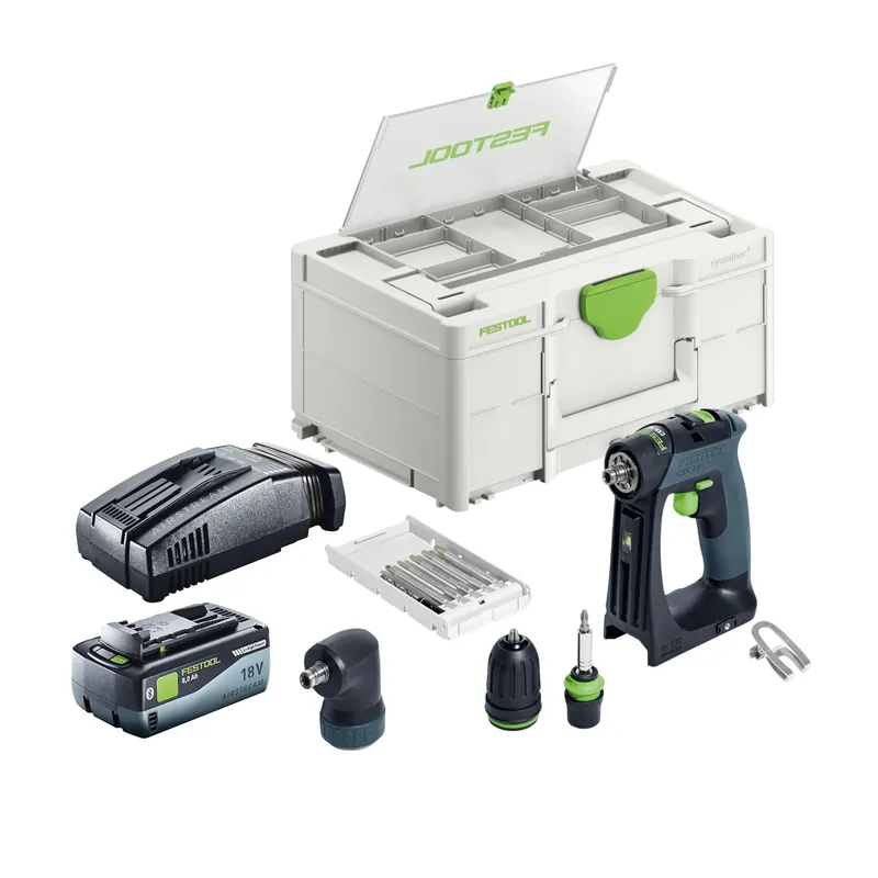 Neuheit Festool CXS 18-Basic-Set Akku Bohrschrauber 18 V 40 Nm Brushless + 1x Akku 8,0 Ah + Schnellladegerät + Systainer