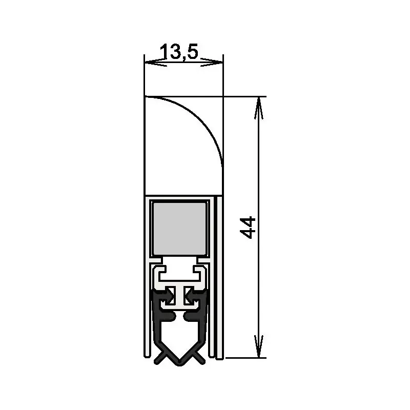 Top-Seller ATHMER Türdichtung Wind-Ex 1-311 1-seitig Länge 860 mm ( 3327023010 )