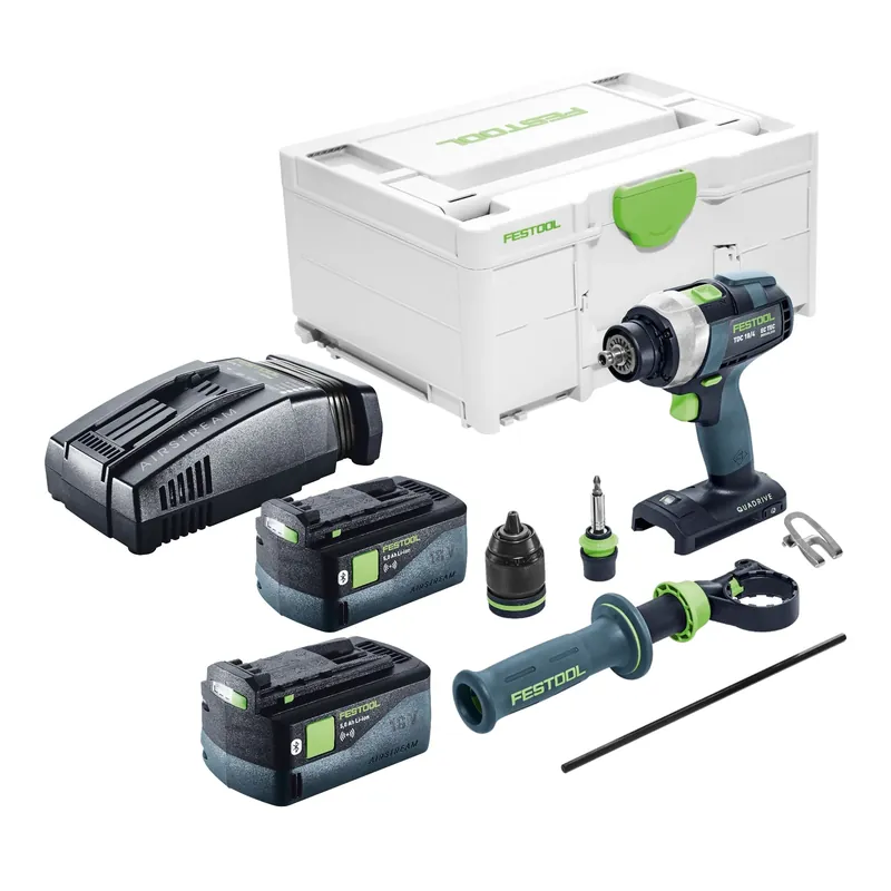 Beliebt Festool TDC 18/4 I-Basic Akku Bohrschrauber 18 V 75 Nm Brushless + 2x Akku 5,0 Ah + Schnellladegerät + Systainer