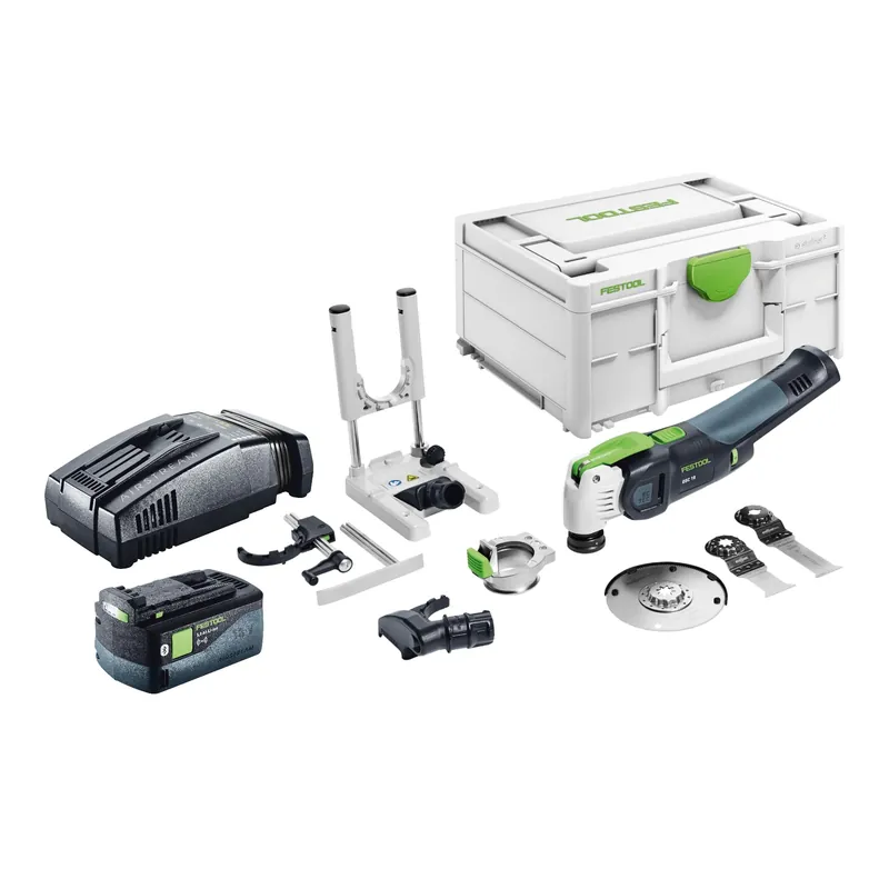 Sichere Zahlung Festool VECTURO OSC 18 E-Basic Set Akku Oszillierer 18 V Starlock Max Brushless + 1x Akku 5,0 Ah + Schnellladegerät + Systainer