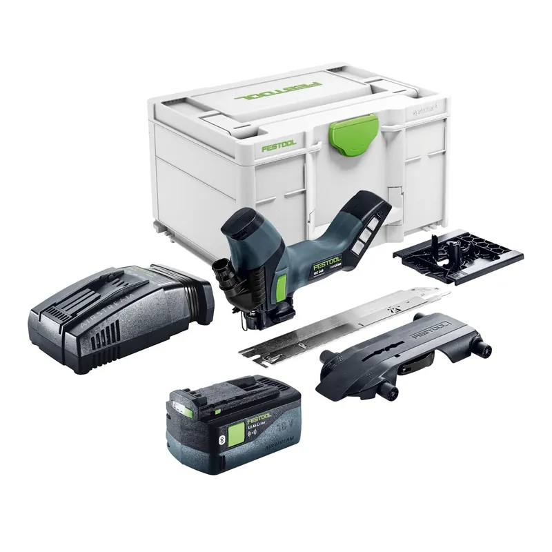 Solange Der Vorrat Reicht Festool ISC 240 EB-Basic Akku Dämmstoffsäge 18 V 240 mm + 1x Akku 5,0 Ah + Schnellladegerät + Systainer