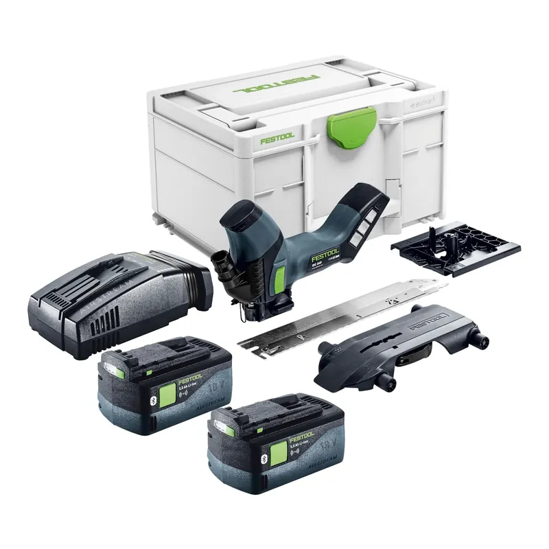 Beliebt Festool ISC 240 EB-Basic Akku Dämmstoffsäge 18 V 240 mm + 2x Akku 5,0 Ah + Schnellladegerät + Systainer