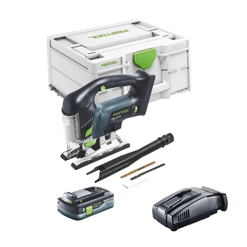 Festool CARVEX PSBC 420 EB-Basic Akku Pendelstichsäge 18 V 120 mm Brushless + 1x Akku 4,0 Ah + Schnellladegerät + Systainer Super-Preis