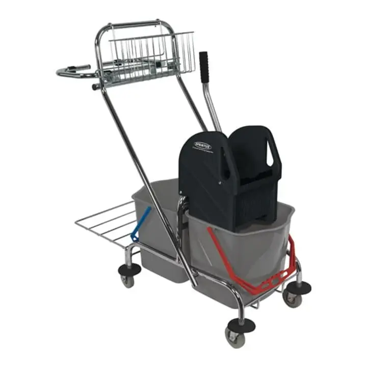 Sichere Zahlung SPRINTUS Reinigungswagen Eimer 2 x 17 l, Presse, Ablagekorb ( 9000472004 )