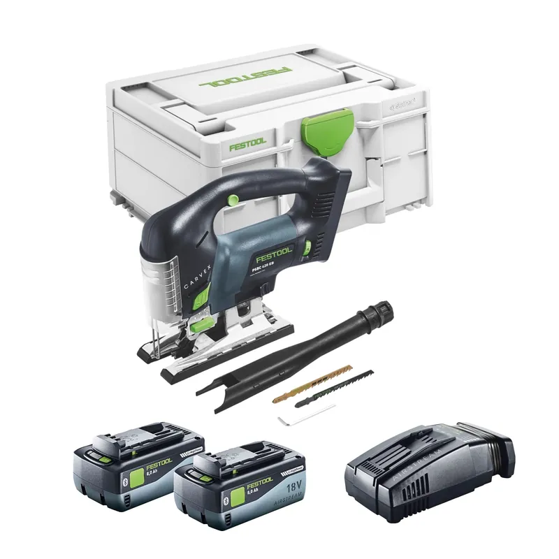 Festool CARVEX PSBC 420 EB-Basic Akku Pendelstichsäge 18 V 120 mm Brushless + 2x Akku 8,0 Ah + Schnellladegerät + Systainer Garantierte Lieferung
