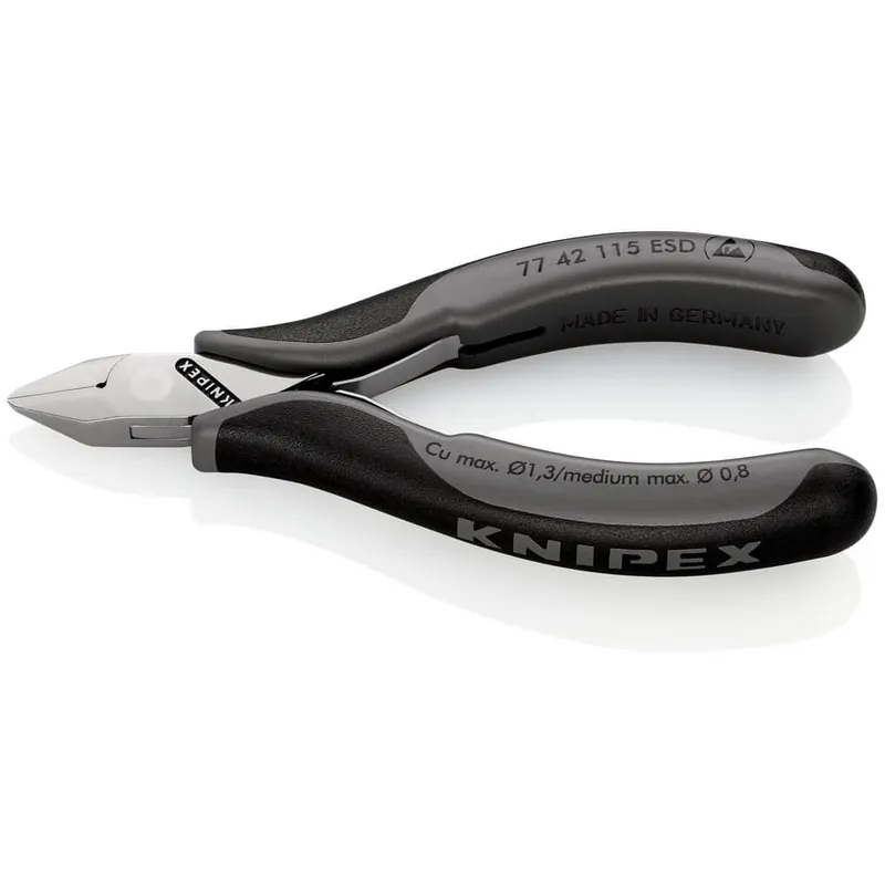 KNIPEX Elektronik-Seitenschneider Länge 115 mm Form 4 ( 4000794633 ) Zertifiziert