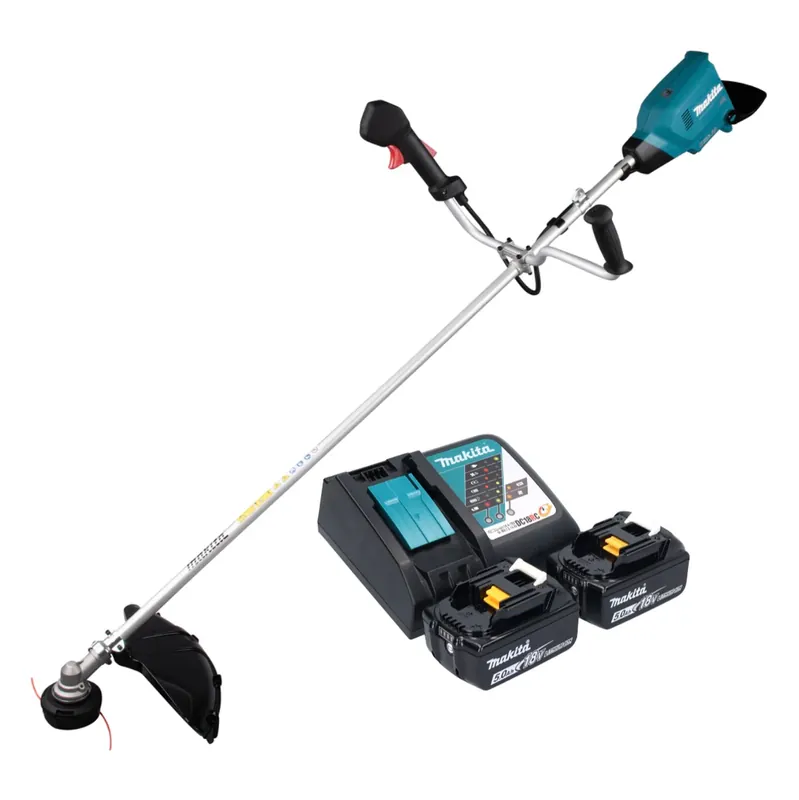 Makita DUR 369 ART2 Akku Freischneider 36 V ( 2x 18 V ) 43 cm Brushless + 2x Akku 5,0 Ah + Ladegerät Bestpreis