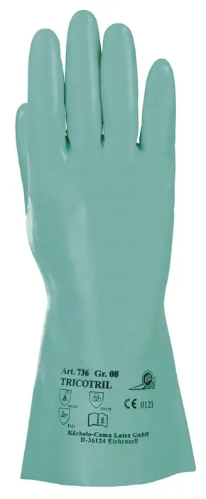 HONEYWELL Chemikalienhandschuhe Tricotril 736 Größe 10 grün ( 4000371751 ) Angebot