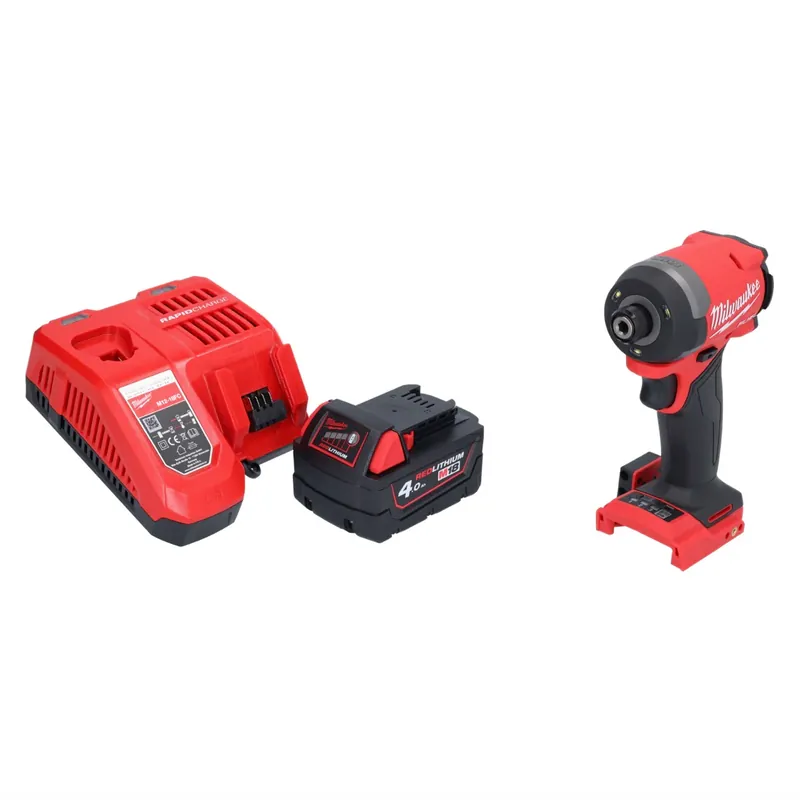 Preisknaller Milwaukee M18 FID3-401 Akku Schlagschrauber 18 V 1/4" 226 Nm Brushless + 1x Akku 4,0 Ah + Ladegerät