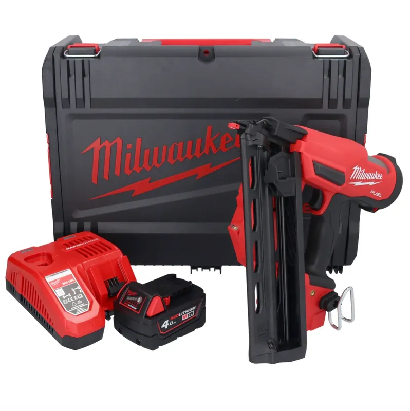 Neue Ware Milwaukee M18 FN16GA-401X Akku Nagler 18 V 32 - 64 mm Brushless + 1x Akku 4,0 Ah + Ladegerät + HD Box