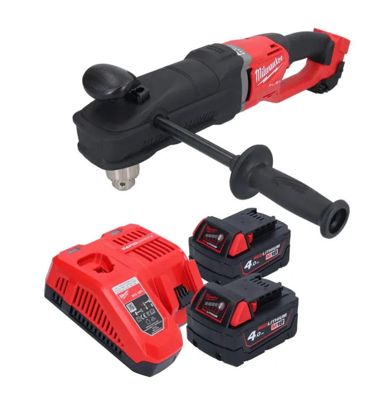 Milwaukee M18 FRAD2-402 Akku Winkelbohrmaschine 18 V 122 Nm Brushless + 2x Akku 4,0 Ah + Ladegerät Top-Seller