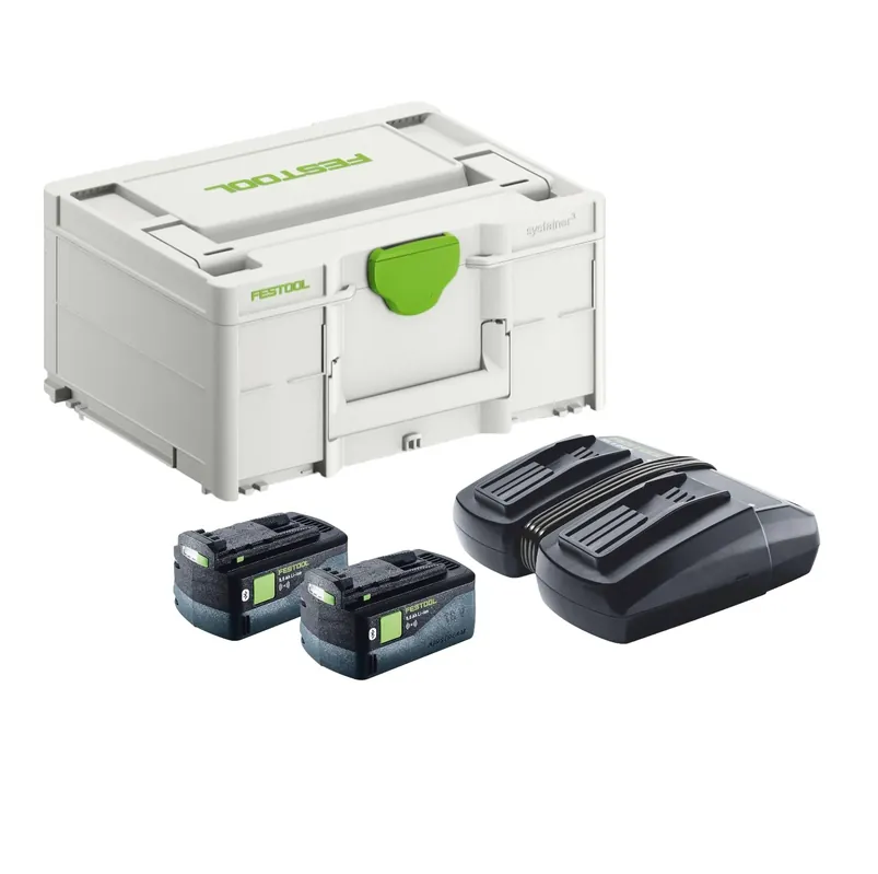 Festool Energie-Set SYS 18V 2x5,0/TCL 6 DUO ( 577707 ) 2x Akku 5,0 Ah + TCL 6 DUO Ladegerät + Systainer Kracherpreis