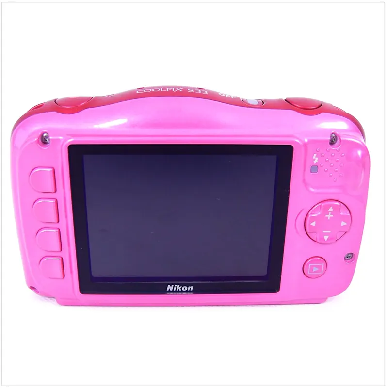 >> KOMPONENTE << Nikon Coolpix S33 Pink OUTDOORKAMERA: ohne Akku & Lader Preis Gesenkt
